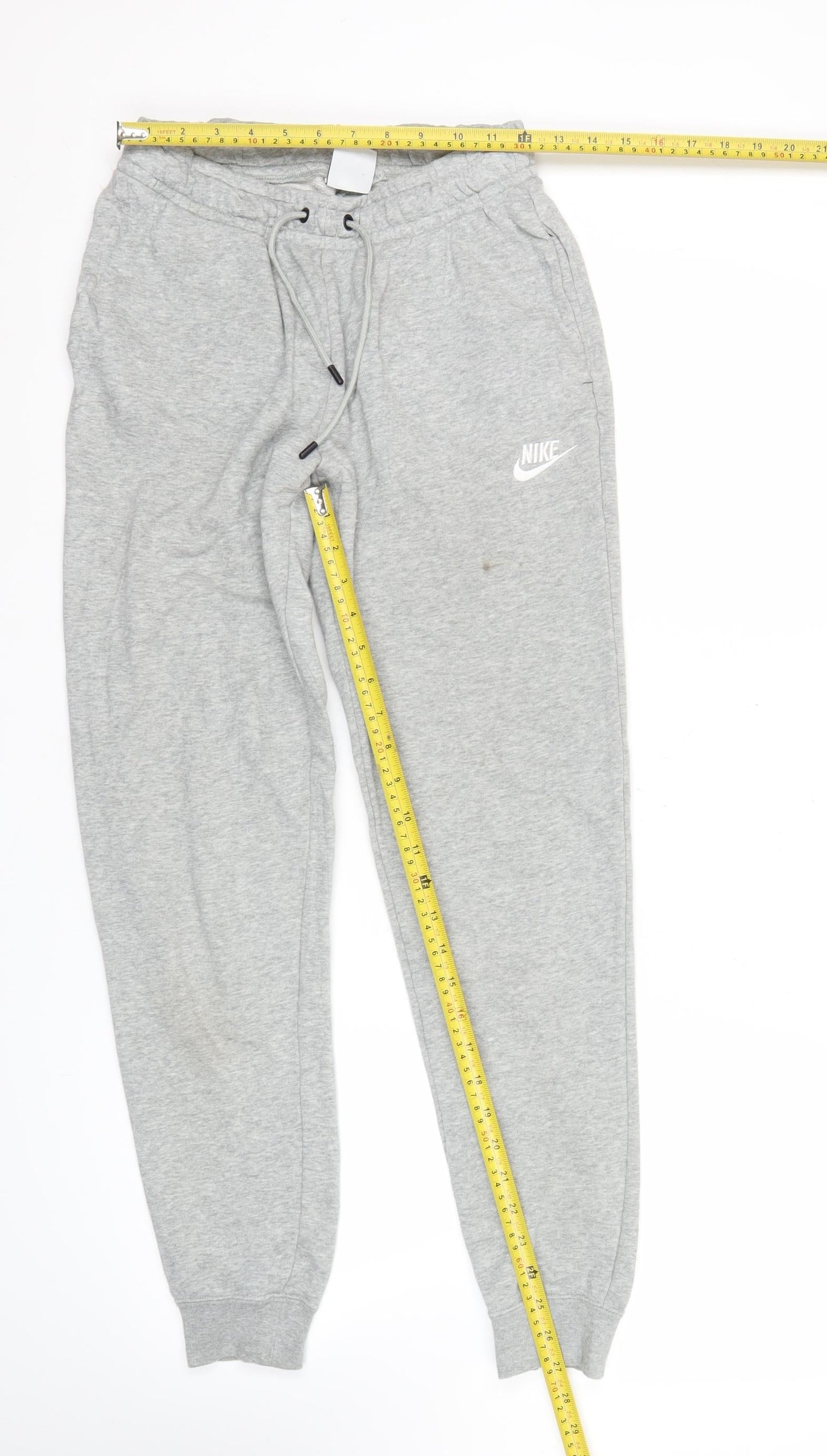 Nike Men’s Grey Jogger Sweatpants XS Regular Fit Tapered Elastic Waist