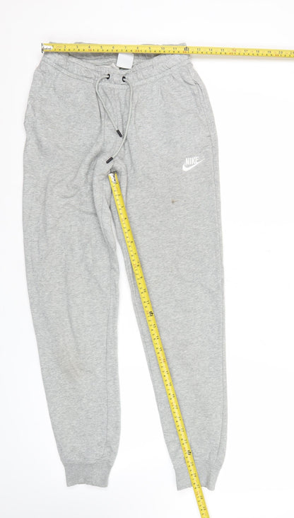 Nike Men’s Grey Jogger Sweatpants XS Regular Fit Tapered Elastic Waist