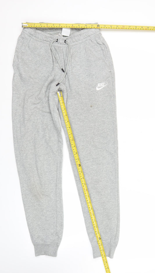Nike Men’s Grey Jogger Sweatpants XS Regular Fit Tapered Elastic Waist