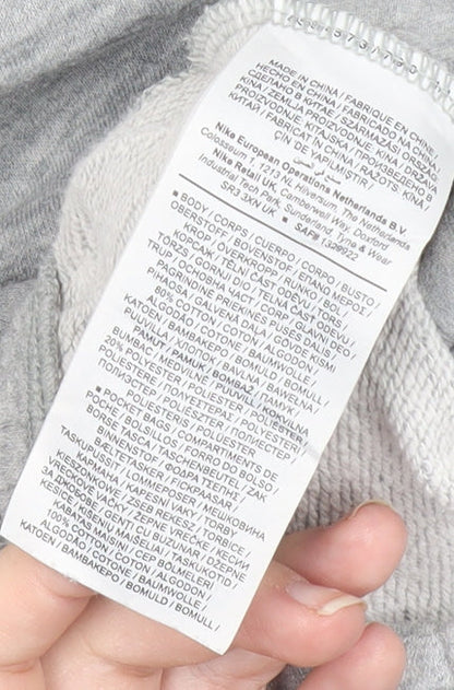 Nike Men’s Grey Jogger Sweatpants XS Regular Fit Tapered Elastic Waist