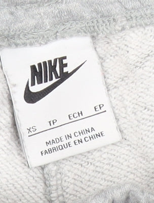 Nike Men’s Grey Jogger Sweatpants XS Regular Fit Tapered Elastic Waist