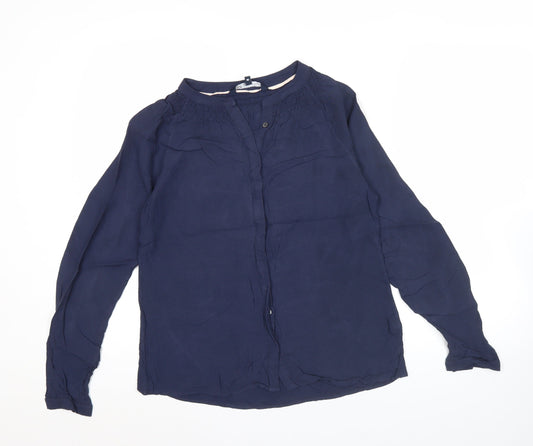 Womens UK Size 8 Crew Clothing Company Blue Tunic Blouse