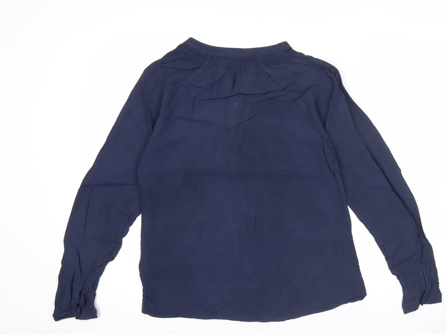 Womens UK Size 8 Crew Clothing Company Blue Tunic Blouse