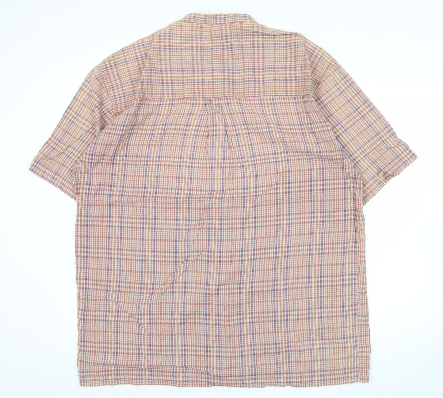 U.S. Expedition Men’s Multicoloured XL Checked Cotton Short Sleeve Shirt