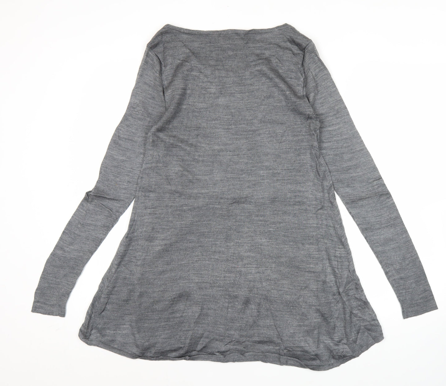 Phase Eight Women Grey Size 8 Shift Hi-Low Knit Dress