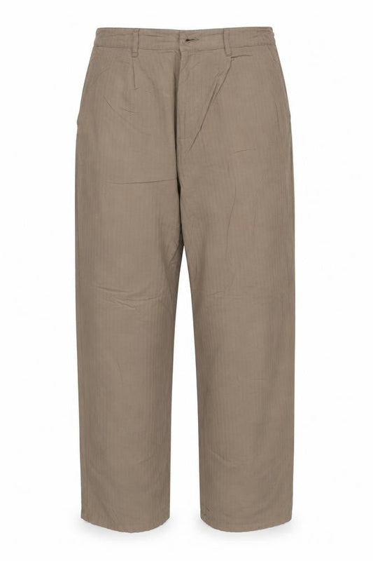 Front view of ASOS Women’s Brown Chino Trousers, size UK 16, Regular Cotton Straight