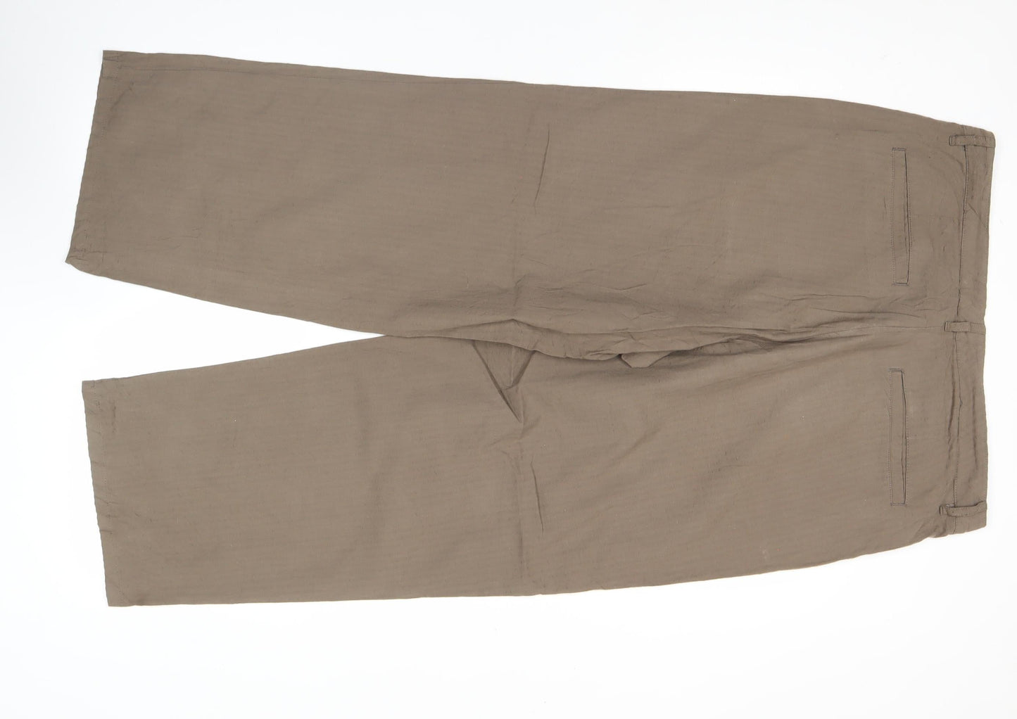 Womens UK Size 16 ASOS Regular Fit Chino Brown Trousers