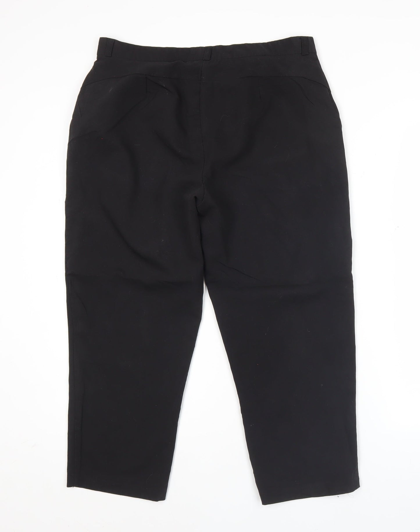 Womens UK Size 12 ASOS Regular Fit BusinessCasualWorkwear Black Trousers