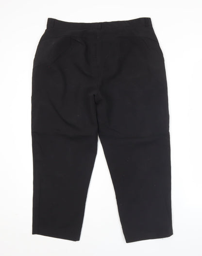 Womens UK Size 12 ASOS Regular Fit BusinessCasualWorkwear Black Trousers