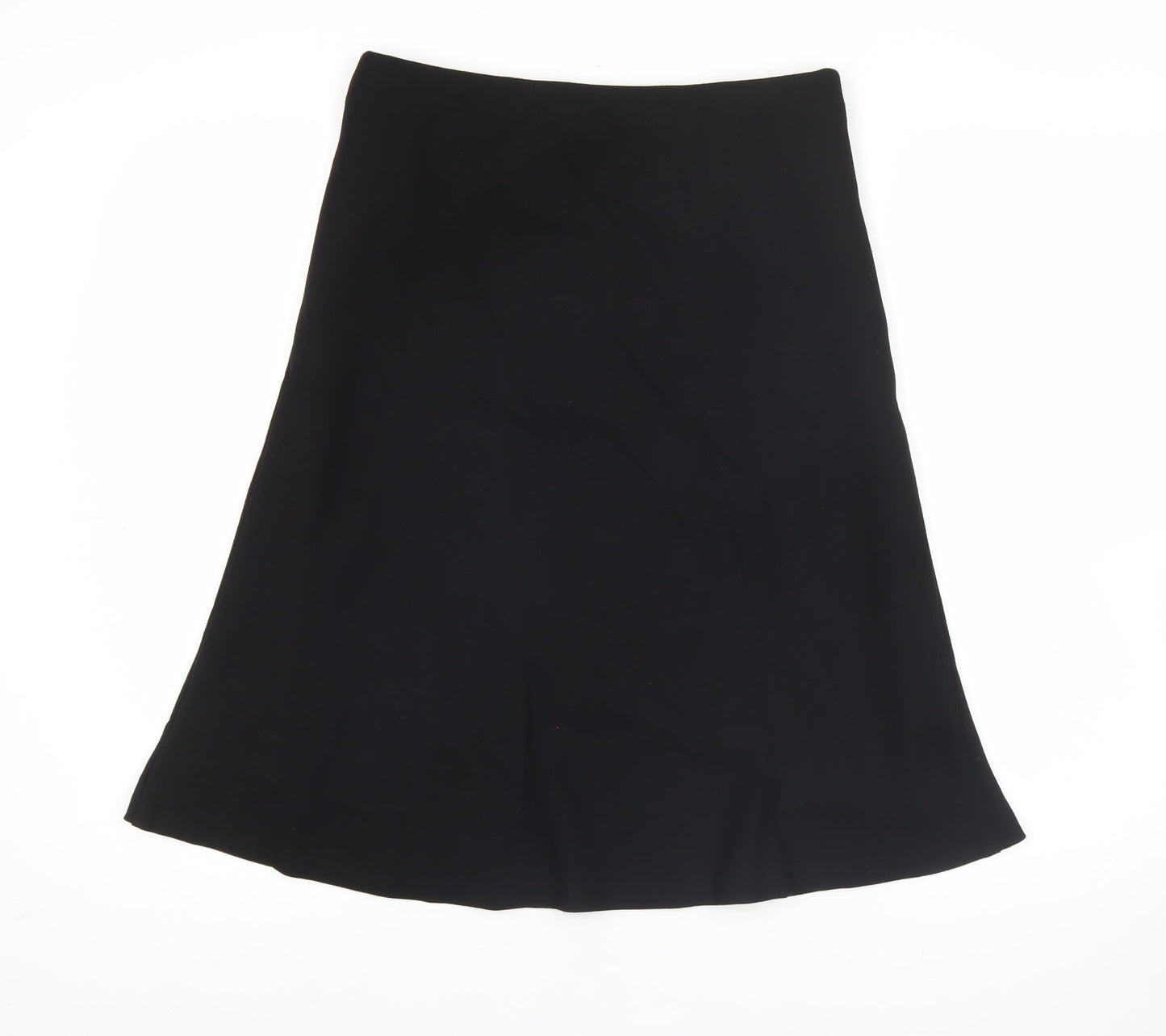 Marks and Spencer Women Black Size 10 A-Line Knee Length Skirt