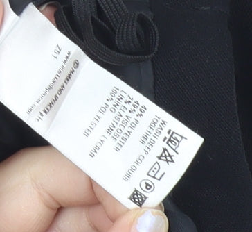 Marks and Spencer Women Black Size 10 A-Line Knee Length Skirt