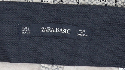 Zara Basic Women’s Beige Snake Print Leggings Size S Slim Fit