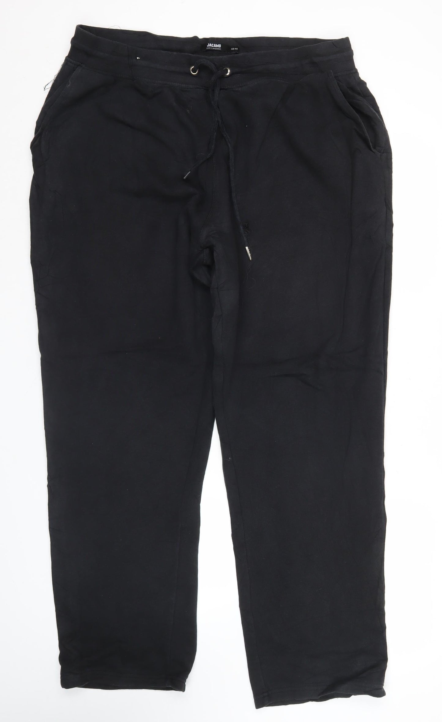 Jacamo Unisex Adults Black Jogger Trousers Size 42 Straight Fit