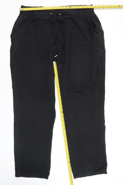 Jacamo Unisex Adults Black Jogger Trousers Size 42 Straight Fit