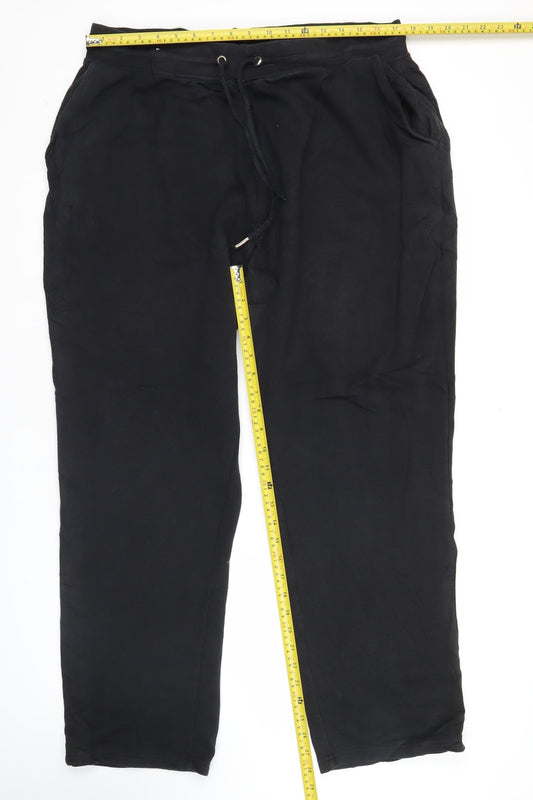 Jacamo Unisex Adults Black Jogger Trousers Size 42 Straight Fit