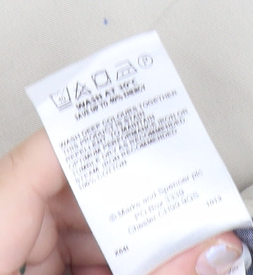 Marks and Spencer Blue Harbour Men's Beige Chino Trousers 32W 29L Regular Fit