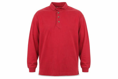 Mens UK Size L Cutter & Buck Red Henley Sweatshirt