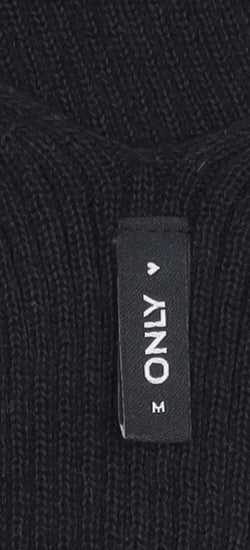 ONLY Womens Black Midi Bodycon V-Neck Sleeveless Stretch Dress M