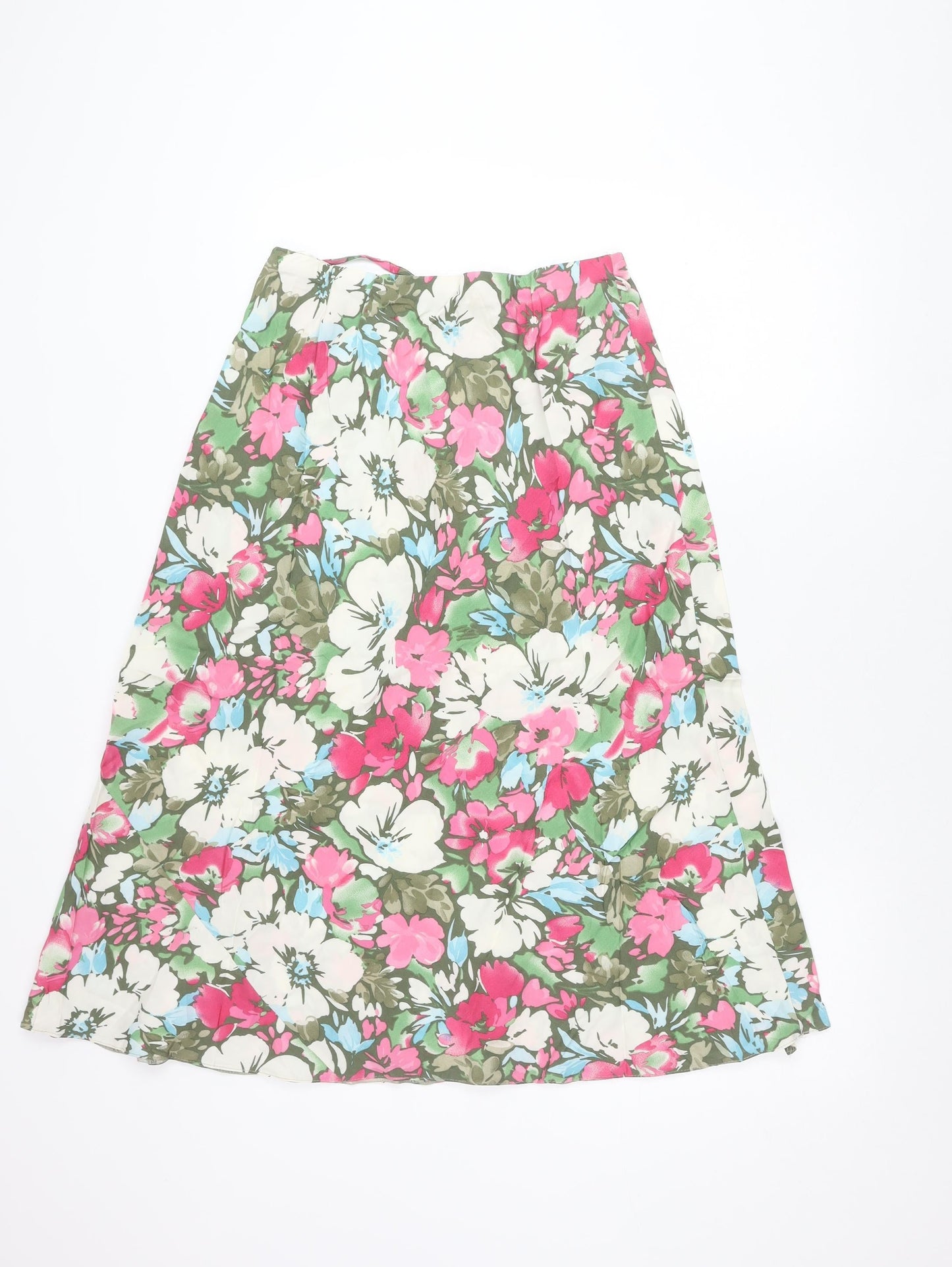 Marks and Spencer Women’s Multicoloured Floral A-Line Skirt Size 10