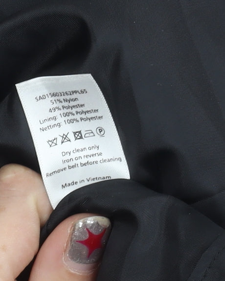 David Emanuel Women’s Purple A-Line Floral Pleated Skirt Size 12