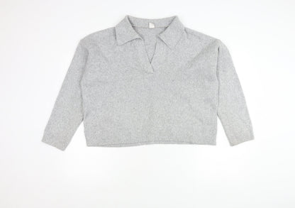 Womens UK Size L Gilly Hicks Grey Pullover Jumper