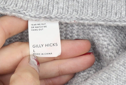 Womens UK Size L Gilly Hicks Grey Pullover Jumper