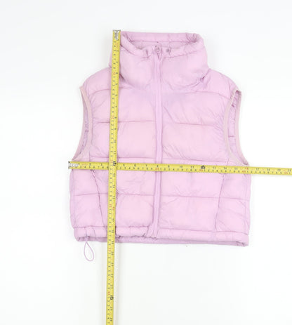 Womens UK Size S Zara Pink Puffer Jacket