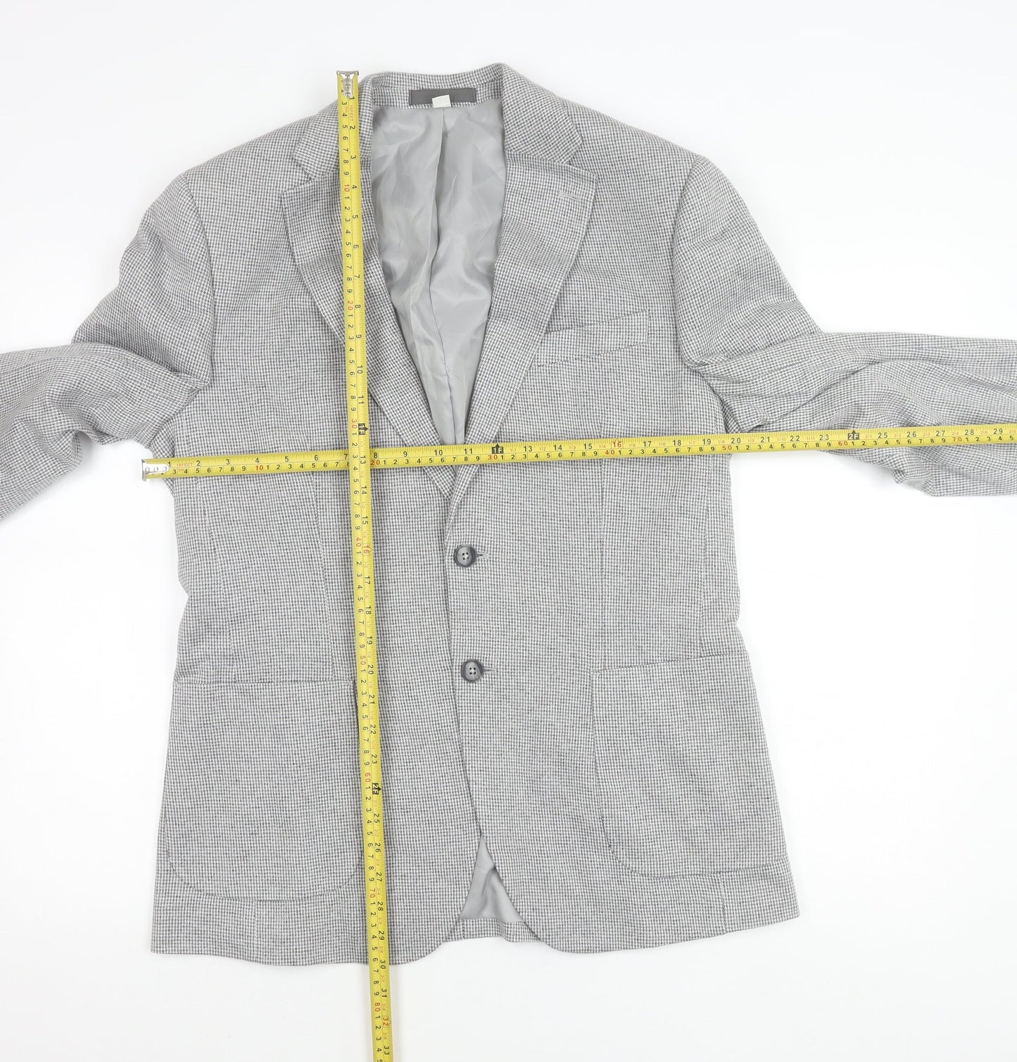 Mens UK Size 40 Marks and Spencer Regular Grey Suit Jacket