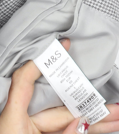 Mens UK Size 40 Marks and Spencer Regular Grey Suit Jacket