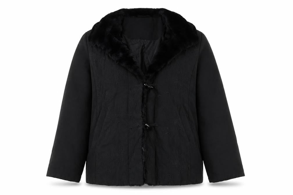 Womens UK Size 12 Eastex Black Overcoat