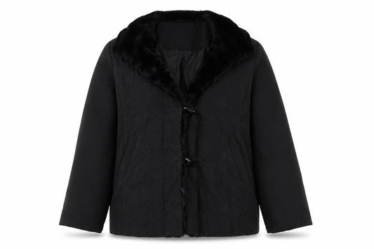 Womens UK Size 12 Eastex Black Overcoat