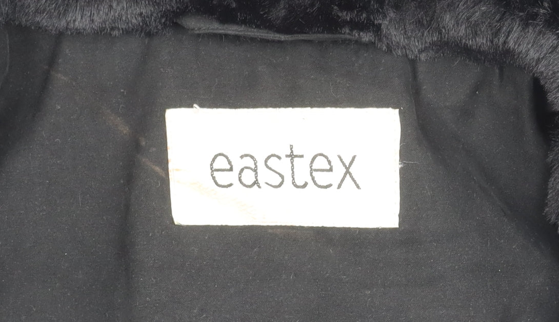 Womens UK Size 12 Eastex Black Overcoat