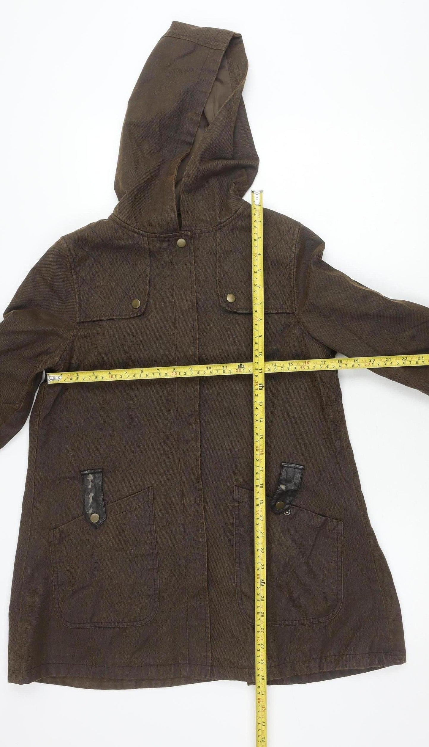 Womens UK Size 10 ASOS Brown Parka Coat