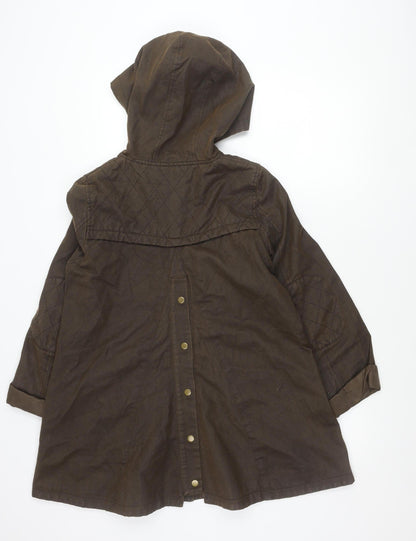 Womens UK Size 10 ASOS Brown Parka Coat