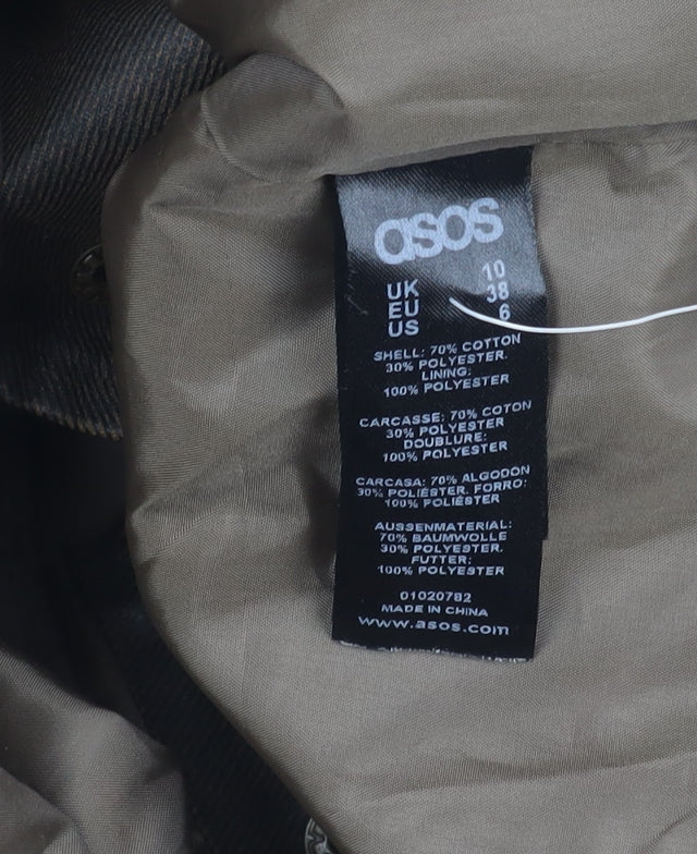 Womens UK Size 10 ASOS Brown Parka Coat