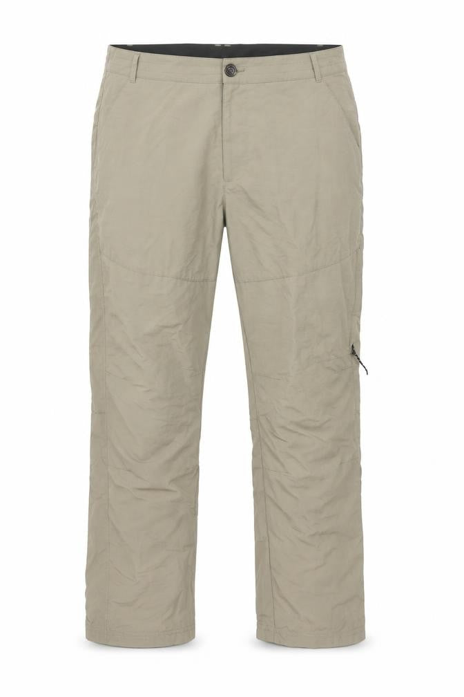 Front view of TOG24 men’s beige walking trousers, size 16, hiking outdoor