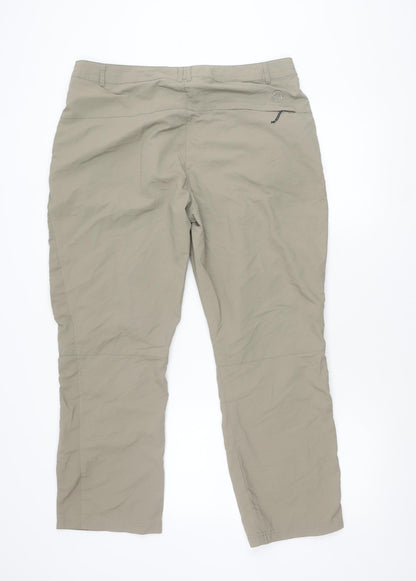 Tog Twenty Four Mens Beige Walking Trousers Size 16 Hiking Outdoor