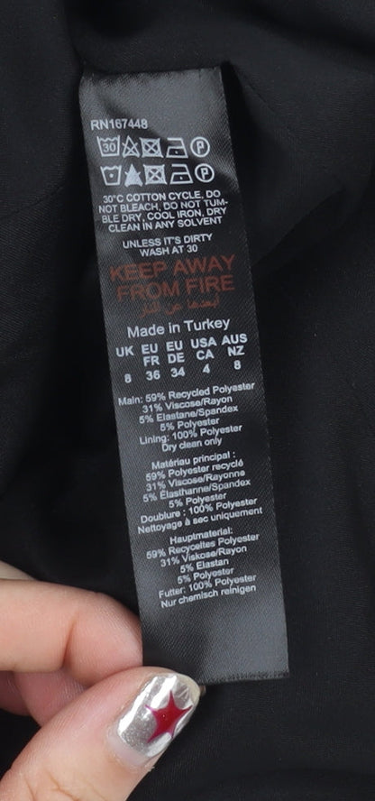 Karen Millen Women’s Black Size 8 Pencil Skirt Workwear Formal