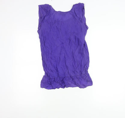 Womens UK Size 8 Warehouse Purple Basic Blouse