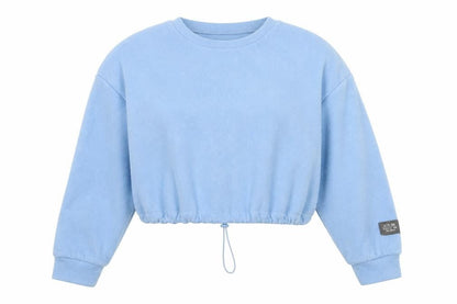 Stradivarius Women’s Blue Fleece Pullover Sweatshirt Size 8 UK