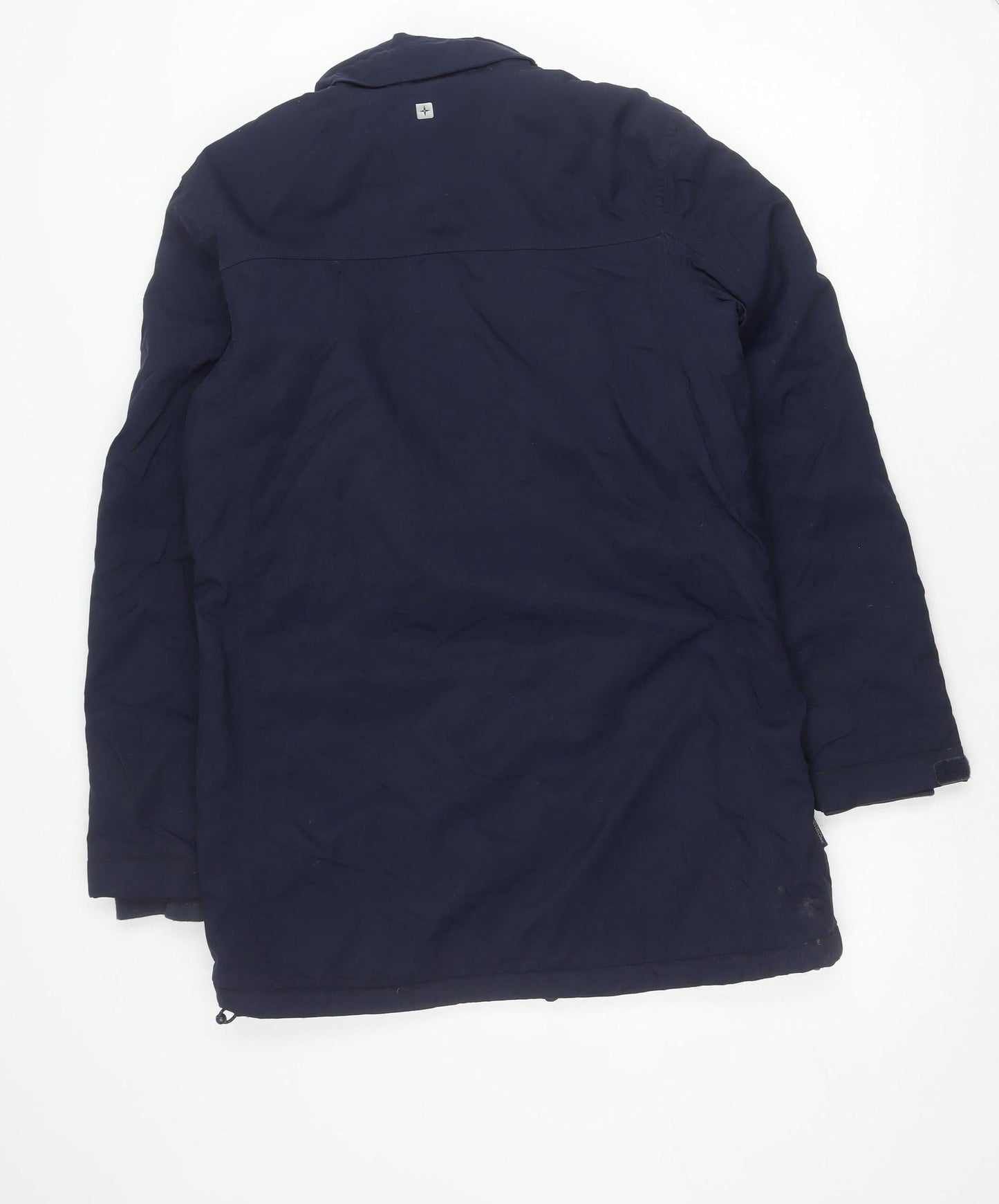 Mountain Warehouse Womens Blue Long Parka Coat UK 10 Waterproof Winter