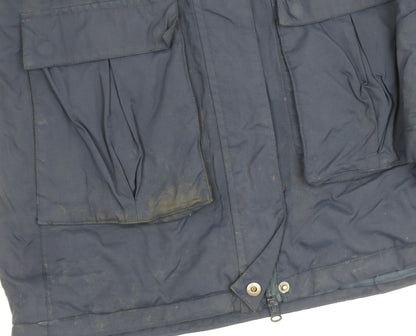 Mountain Warehouse Womens Blue Long Parka Coat UK 10 Waterproof Winter