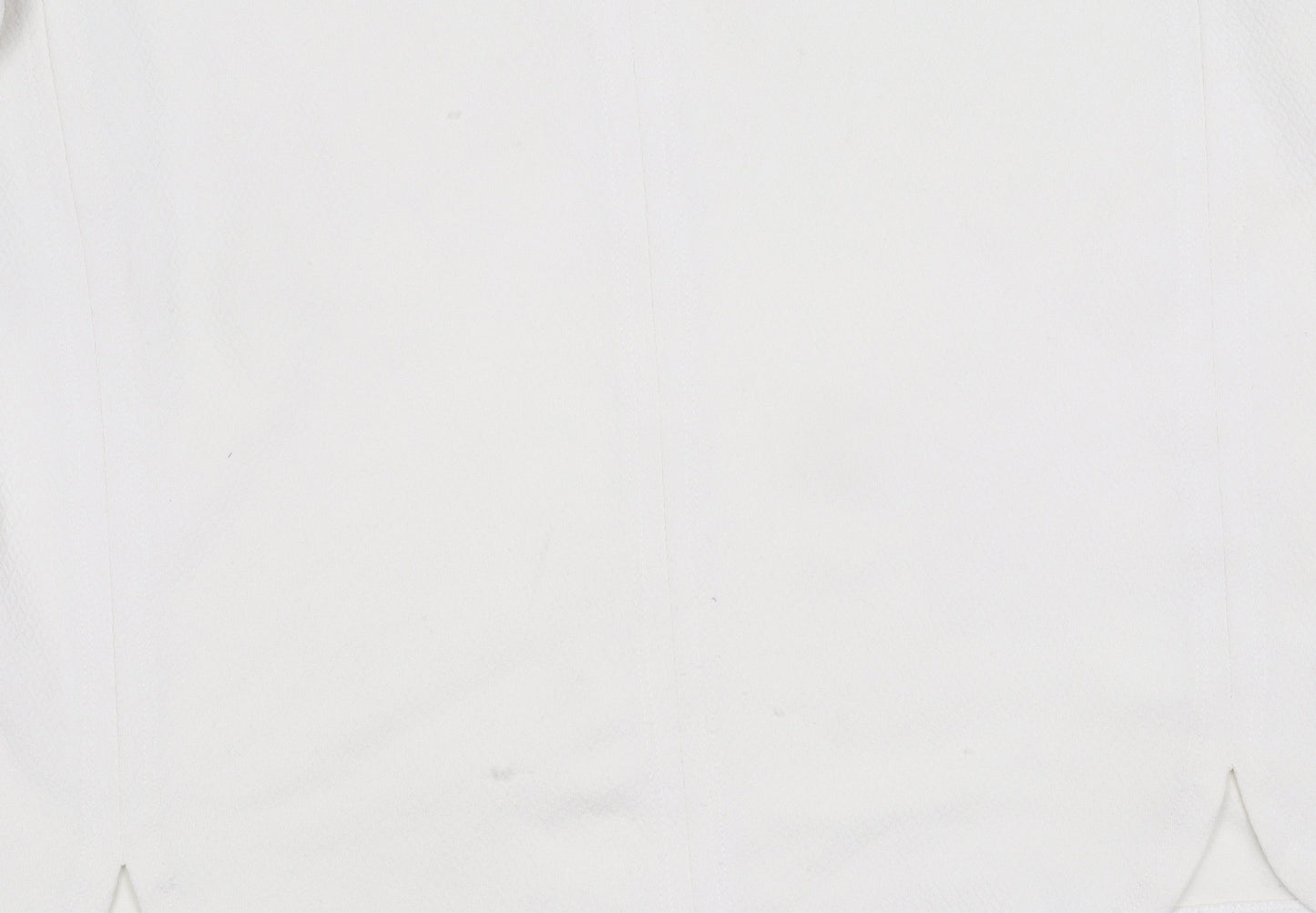 New Look Women’s Ivory Short Sleeve Zip Back Top Size 10