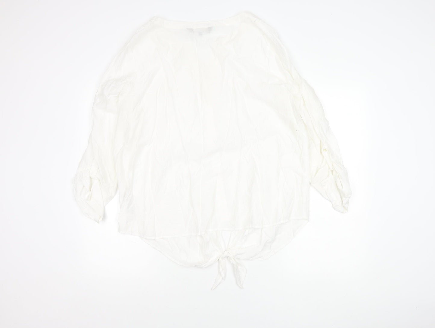 Womens UK Size 20 Principles by Ben de Lisi White Tunic Button-Up