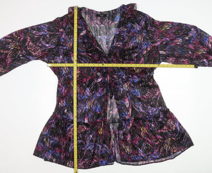 Joanna Hope Women's Multicoloured Plus Size 24 Blouson Chiffon Dress