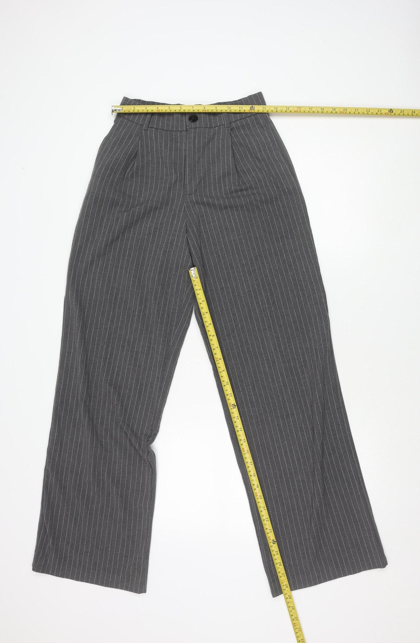 Womens UK Size XS Zara Regular Fit Business Casual Workwear Grey Trousers