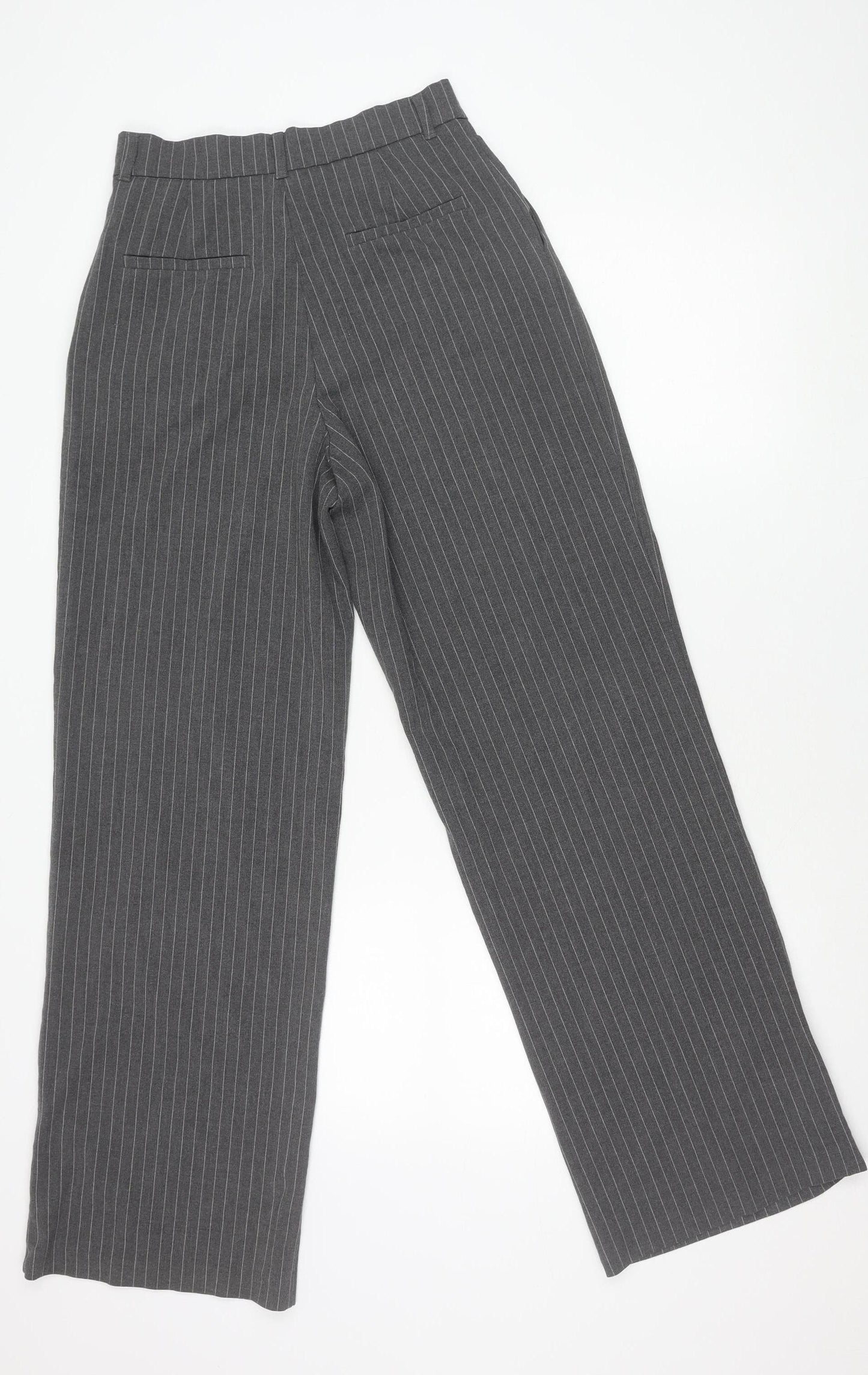 Womens UK Size XS Zara Regular Fit Business Casual Workwear Grey Trousers