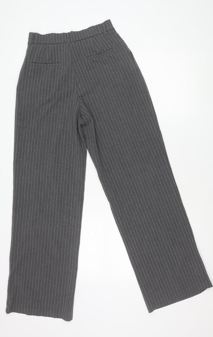 Womens UK Size XS Zara Regular Fit Business Casual Workwear Grey Trousers