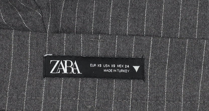 Womens UK Size XS Zara Regular Fit Business Casual Workwear Grey Trousers