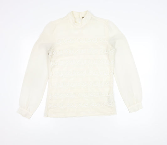Womens UK Size 6 NEXT Ivory Tunic Blouse